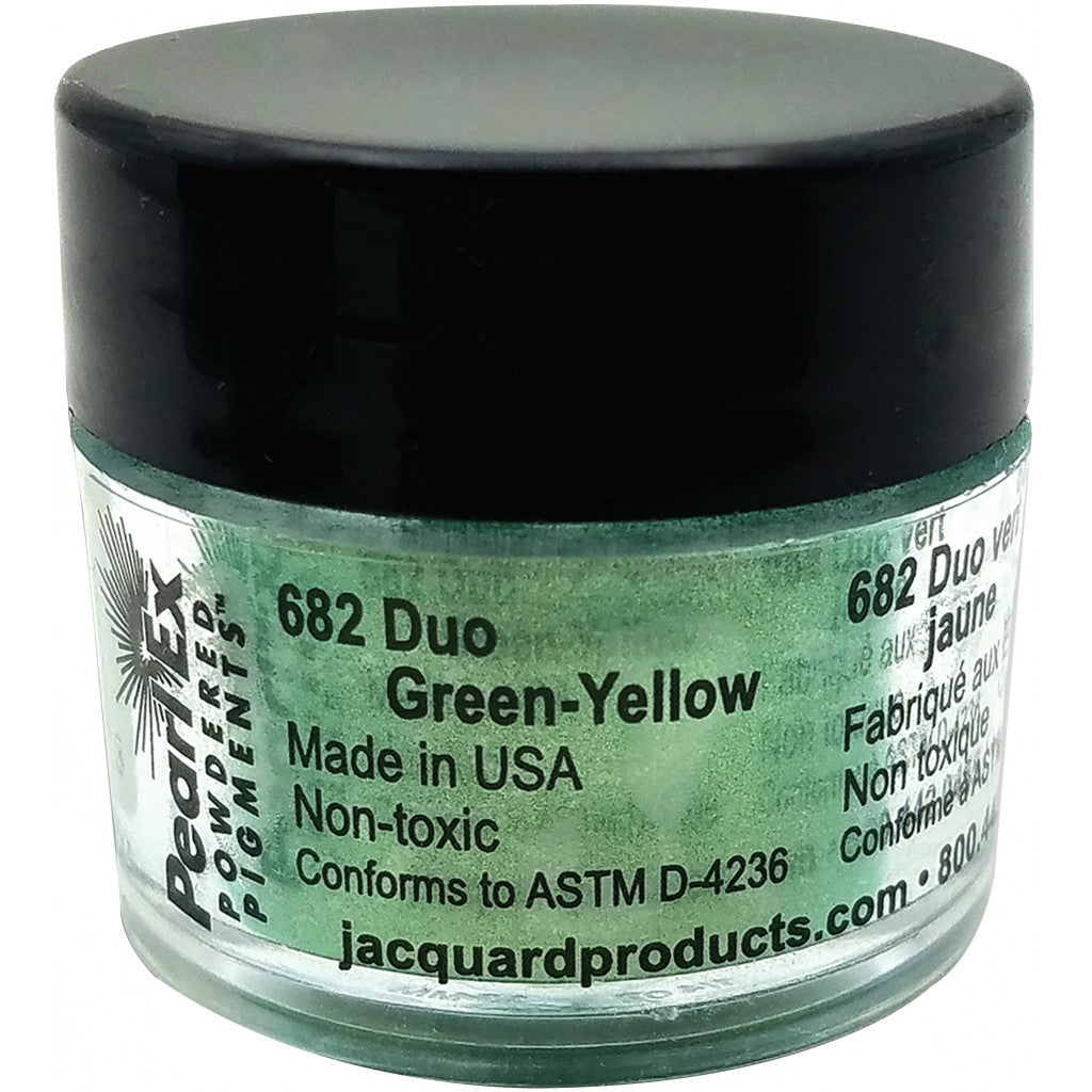 Pearl Ex Powdered Pigments, 3g Duo - 682 Green Yellow