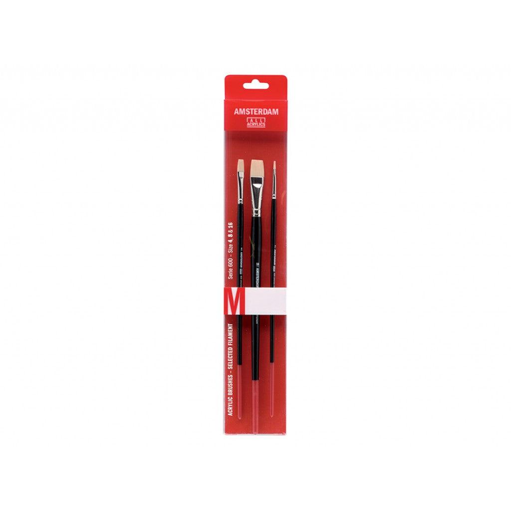 Amsterdam Penselsett 600 M - Str 4 - 8 - 16 - HobbyHimmelen