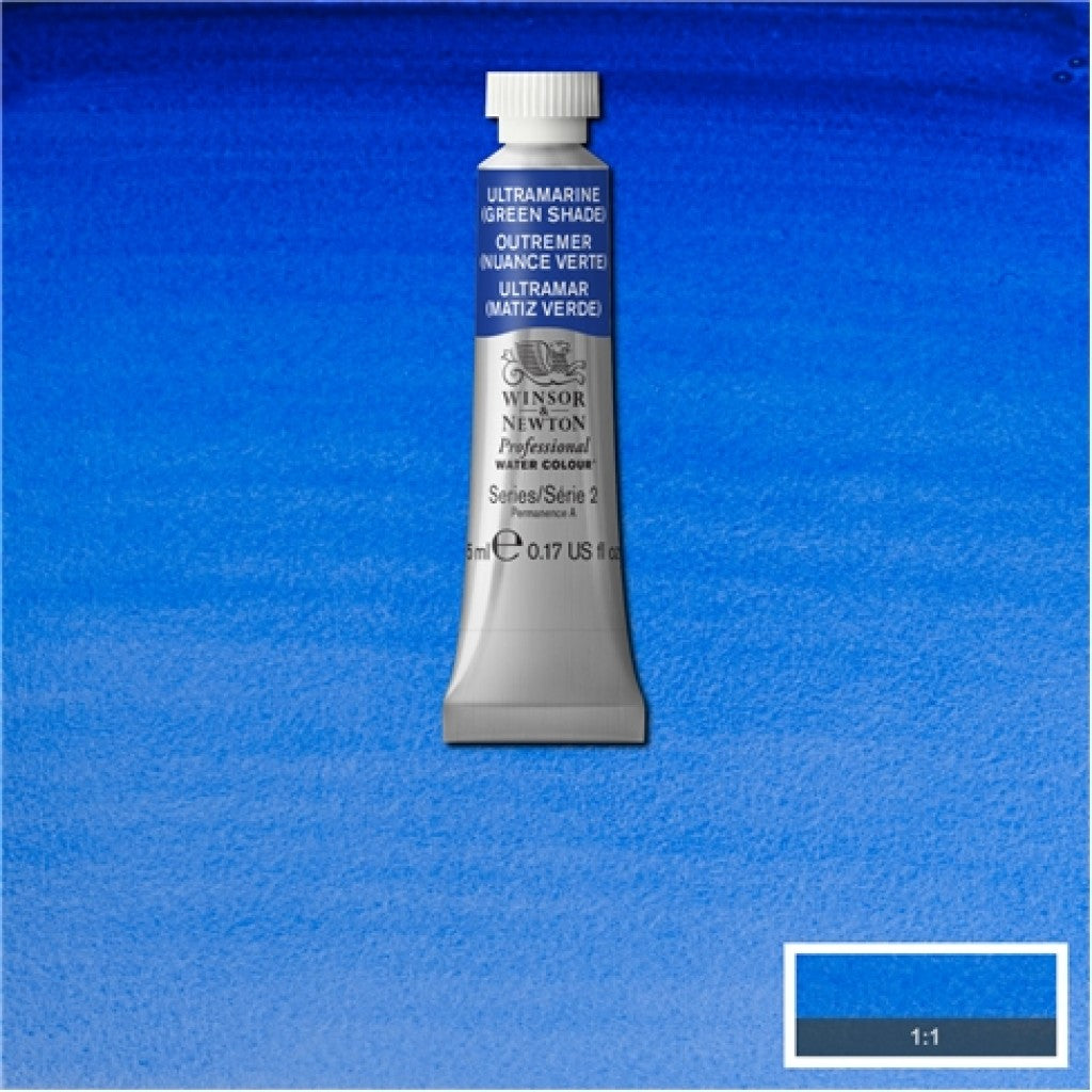 W&N - Artists Water Colour 5ml - 667 Ultramarine(Green Shade)