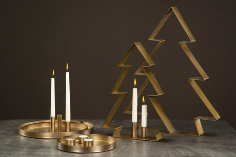 Magnetisk Lysholder i Messing - Telys