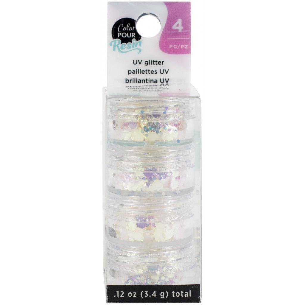 Color Pour Mix-Ins - UV Glitter, 4stk - HobbyHimmelen