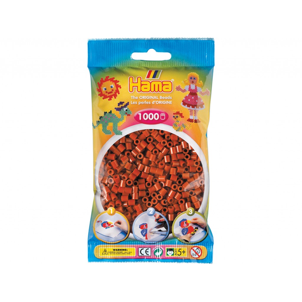 Hama Midi, 1000stk - 20 Rødbrun