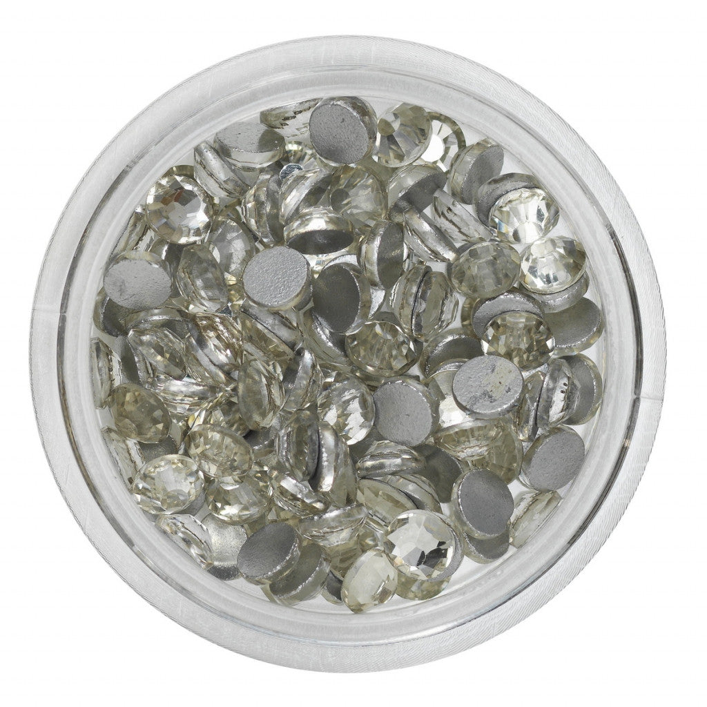 Ansiktsperler / hudperler til kosmetisk bruk – Krystall, ca. 100 stk