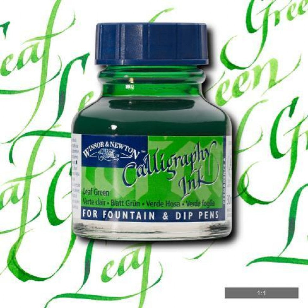 W&N Calligraphy Ink 30ml - 341 Leaf Green