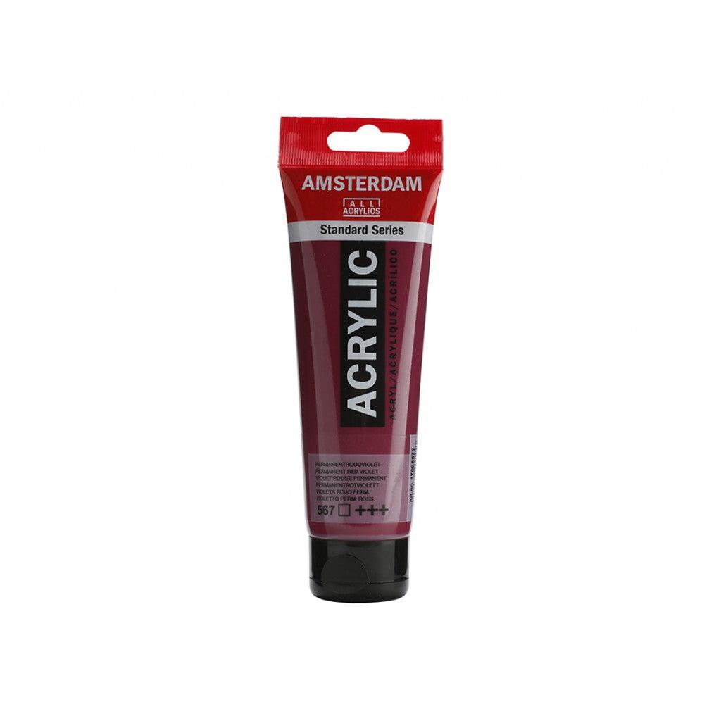 Amsterdam Standard 120ml - 567 Permanent Red Violet - HobbyHimmelen