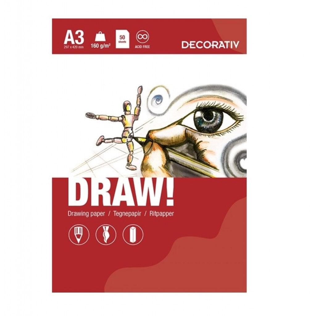 Blokk - Draw Decorativ A3 - HobbyHimmelen