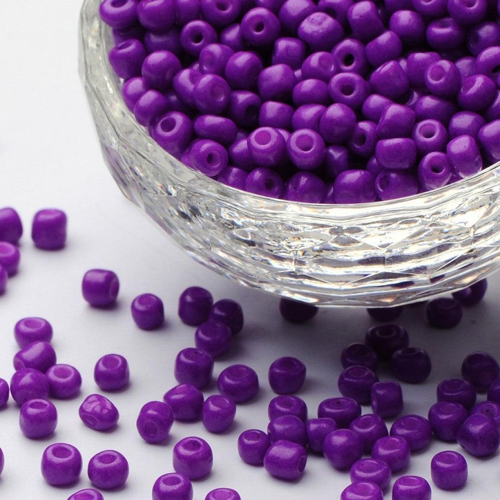 Amazing! Seed Beads 8/0 (3mm), 12g - Dark Violet - HobbyHimmelen