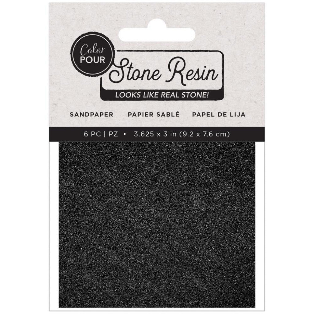 American Crafts Color Pour Stone Resin - Sandpaper 6stk