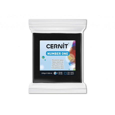 Cernit Number One 250g - 100 Sort - HobbyHimmelen