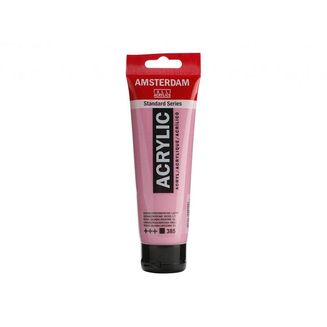 Amsterdam Standard 120ml - 385 Quinacridone Rose Light - HobbyHimmelen