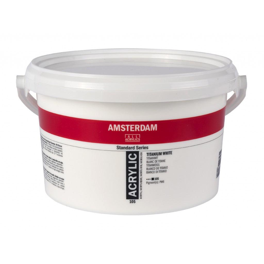 Amsterdam Standard 2500ml - 105 Titanium White - HobbyHimmelen