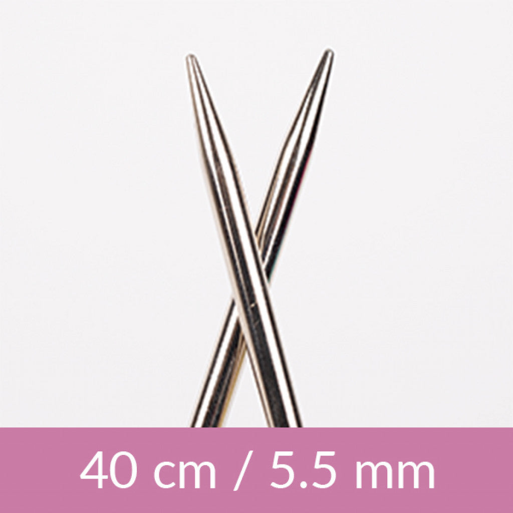 Drops Rundpinne Metall, 40cm - 5.50mm