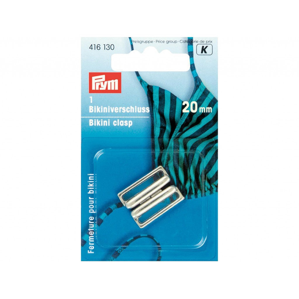 Prym Bikinilås 20mm 1stk sølvfarget