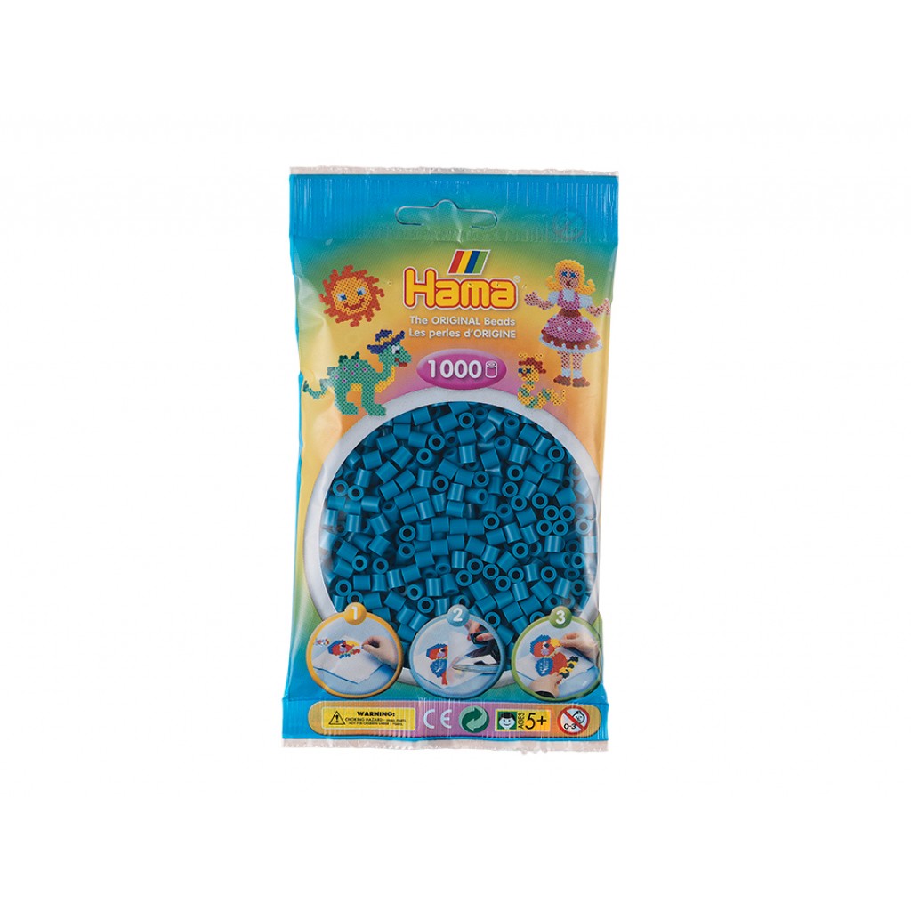 Hama Midi, 1000stk - 83 Petrolblå