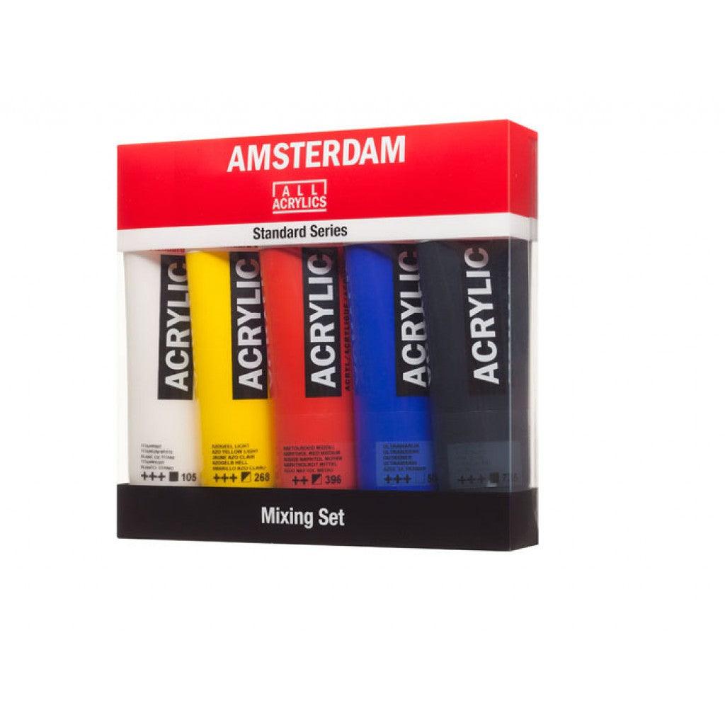Amsterdam Acryl 5 tuber Mixing Set - HobbyHimmelen