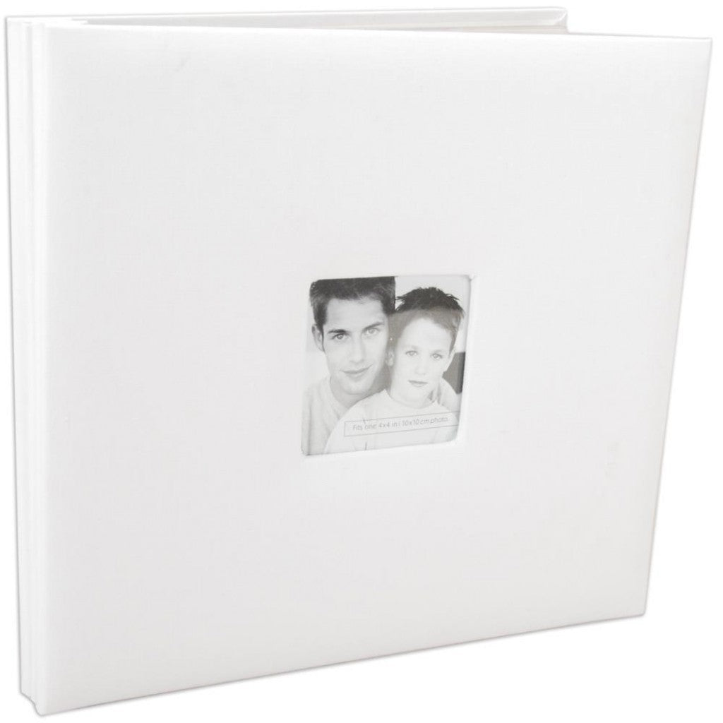 MBI Album Post Bound 12"X12" (30x30cm), Fashion Fabric - White