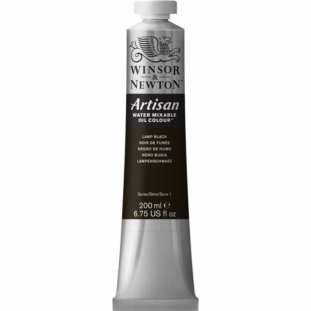 W&N - Artisan Water Mixable Oil 200ml - 337 Lamp Black