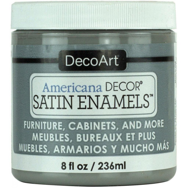 Americana - Decor Satin Enamels 236ml - Smoke Grey - HobbyHimmelen