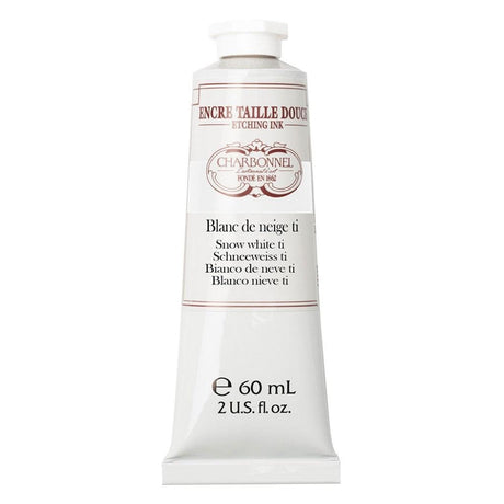 Charbonnel - Etching Ink 60ml - Snow White TI - HobbyHimmelen
