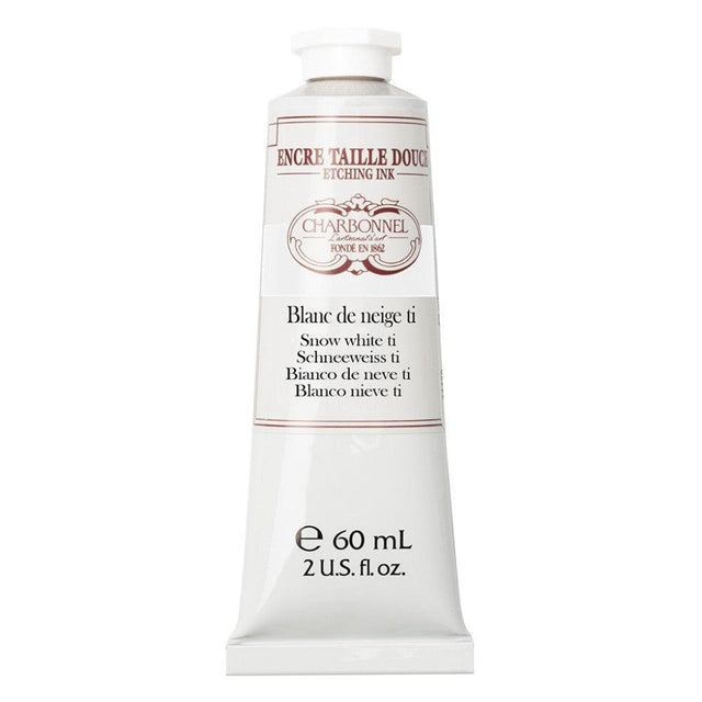 Charbonnel - Etching Ink 60ml - Snow White TI - HobbyHimmelen