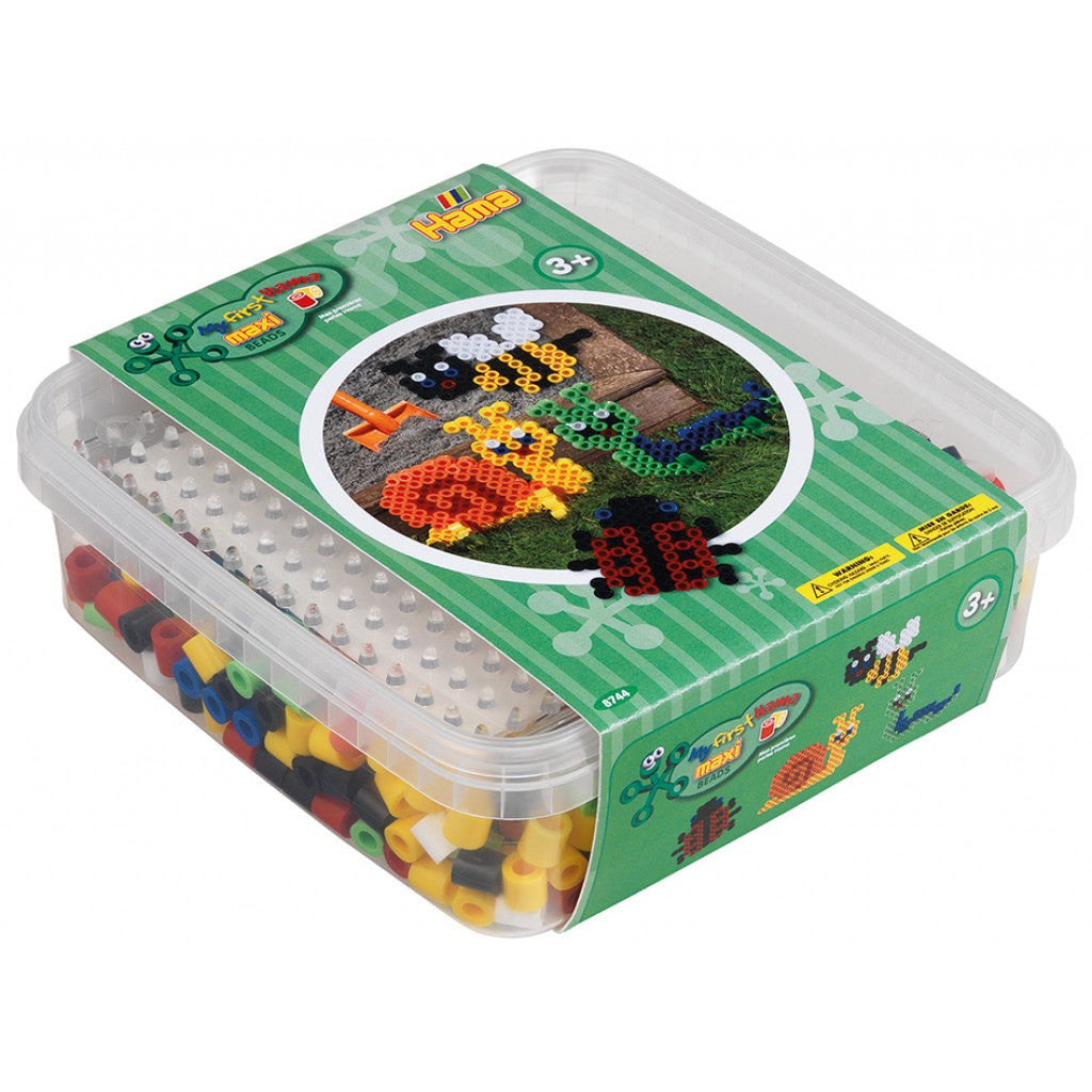 Hama Maxi Sett - Boks m/perler og brett - 8744