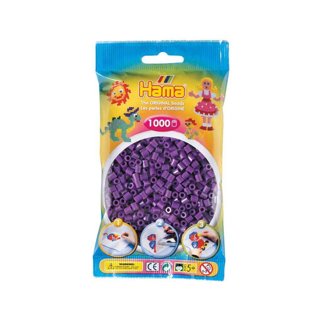 Hama Midi, 1000stk - 07 Lilla