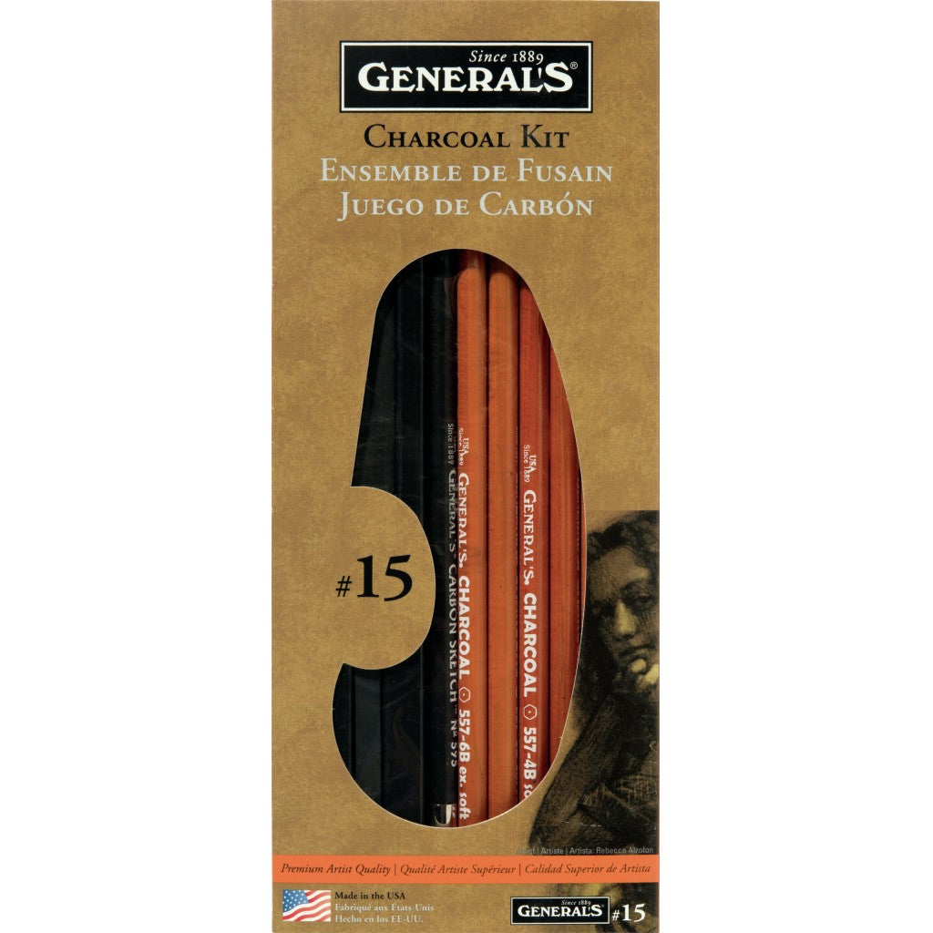 Generals - Charcoal Sett 12 deler