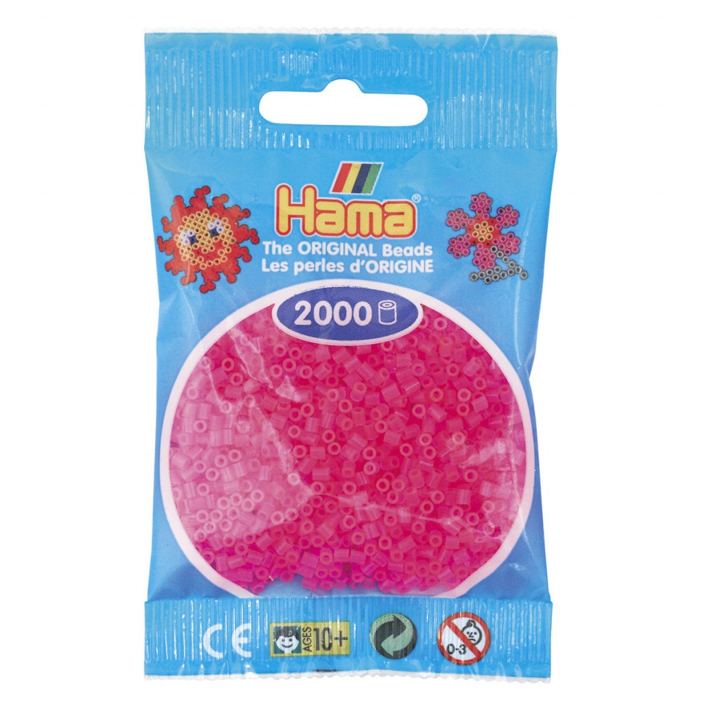 Hama Mini 2000stk - 32 Neon rosa