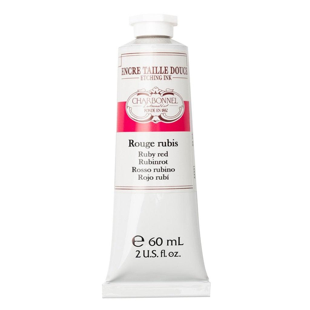 Charbonnel - Etching Ink 60ml - Ruby Red - HobbyHimmelen