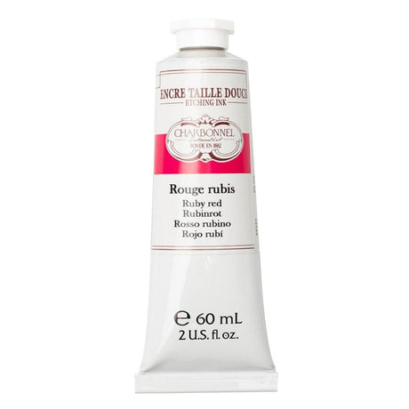 Charbonnel - Etching Ink 60ml - Ruby Red - HobbyHimmelen