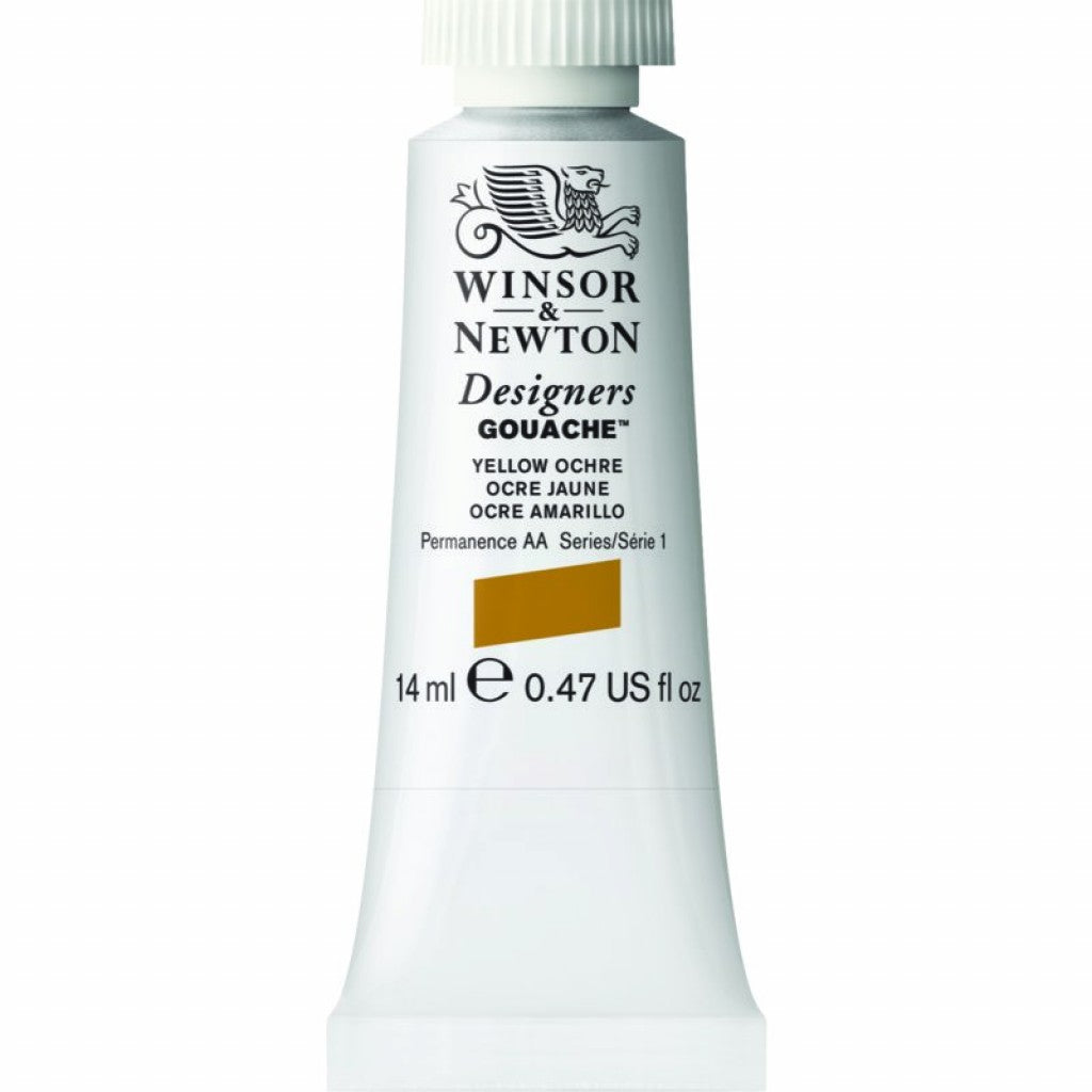 W&N - Designers Gouache 14ml - 744 Yellow Ochre