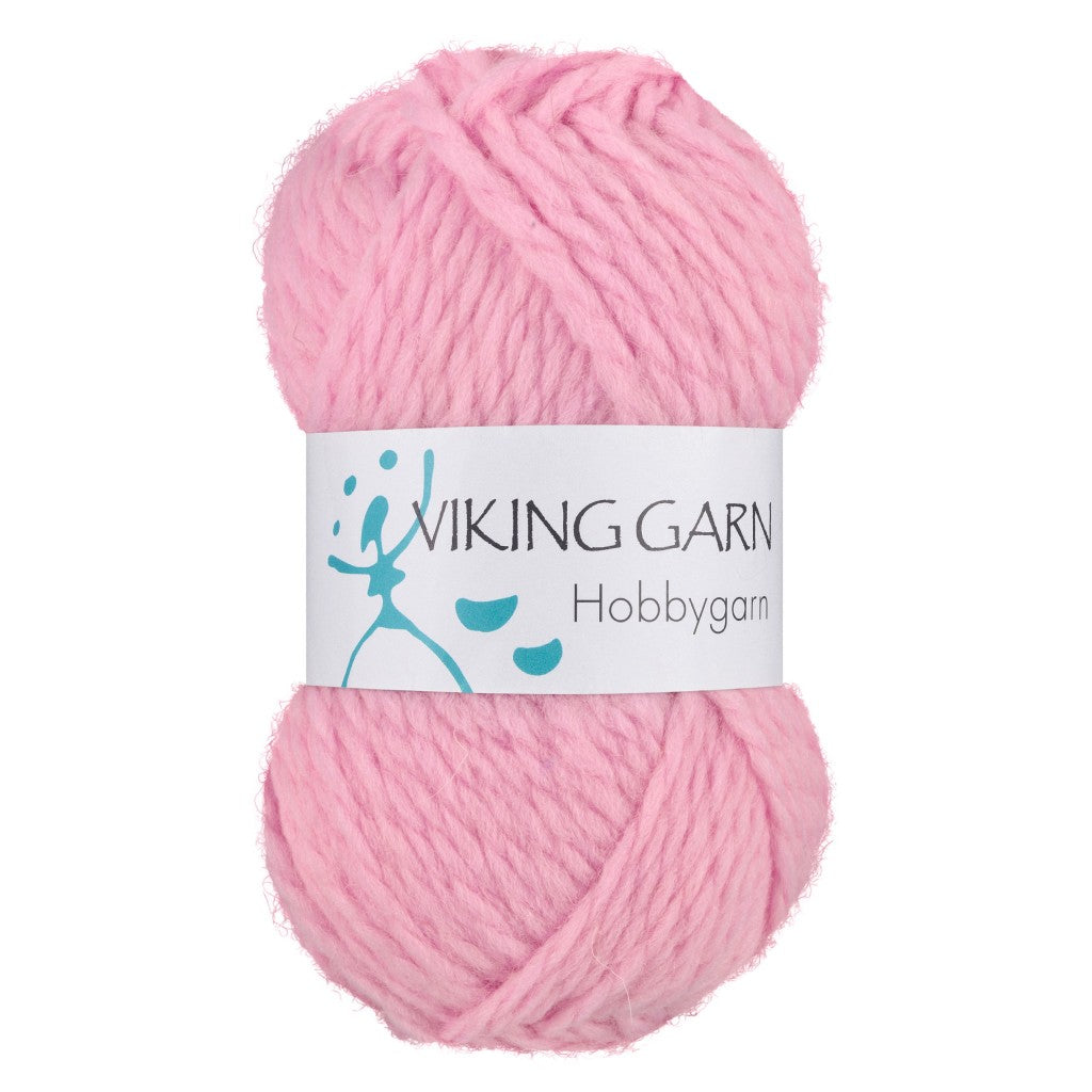 Viking Hobbygarn - 964 Lys rosa