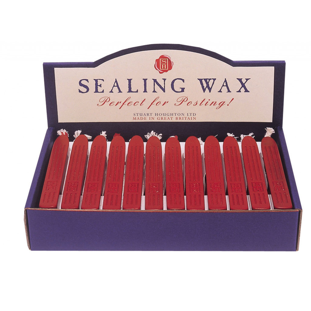 Lakkstang med veke - 1stk Rød