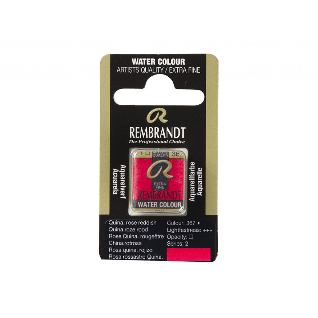 Rembrandt Akvarell Halfpan - 367 quinacridone rose reddish