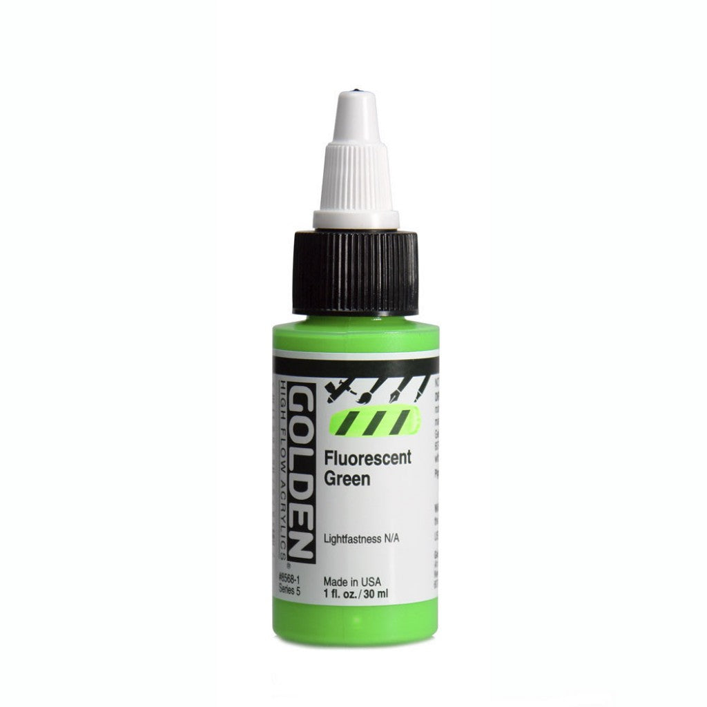 Golden High Flow Acrylics 30ml - Fluorescent Green
