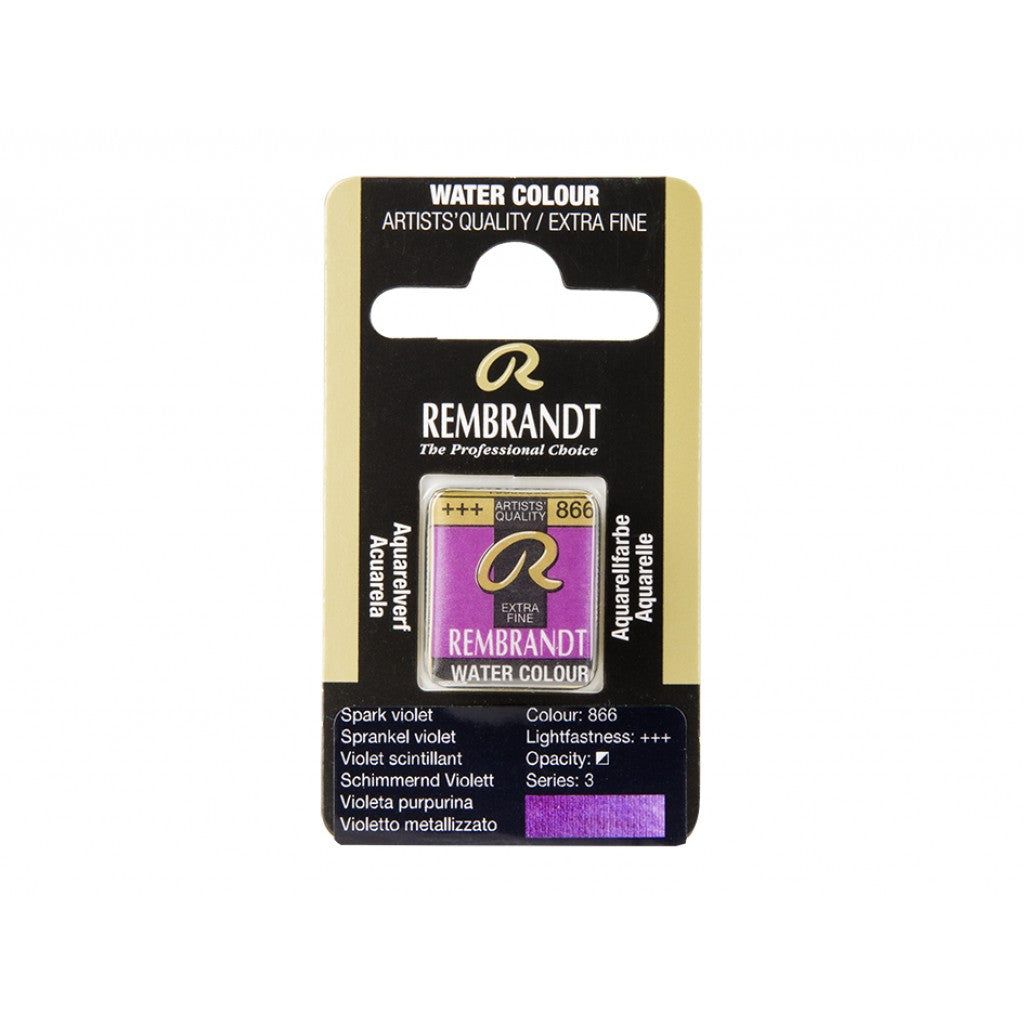 Rembrandt Akvarell Halfpan - Spark Violet 866