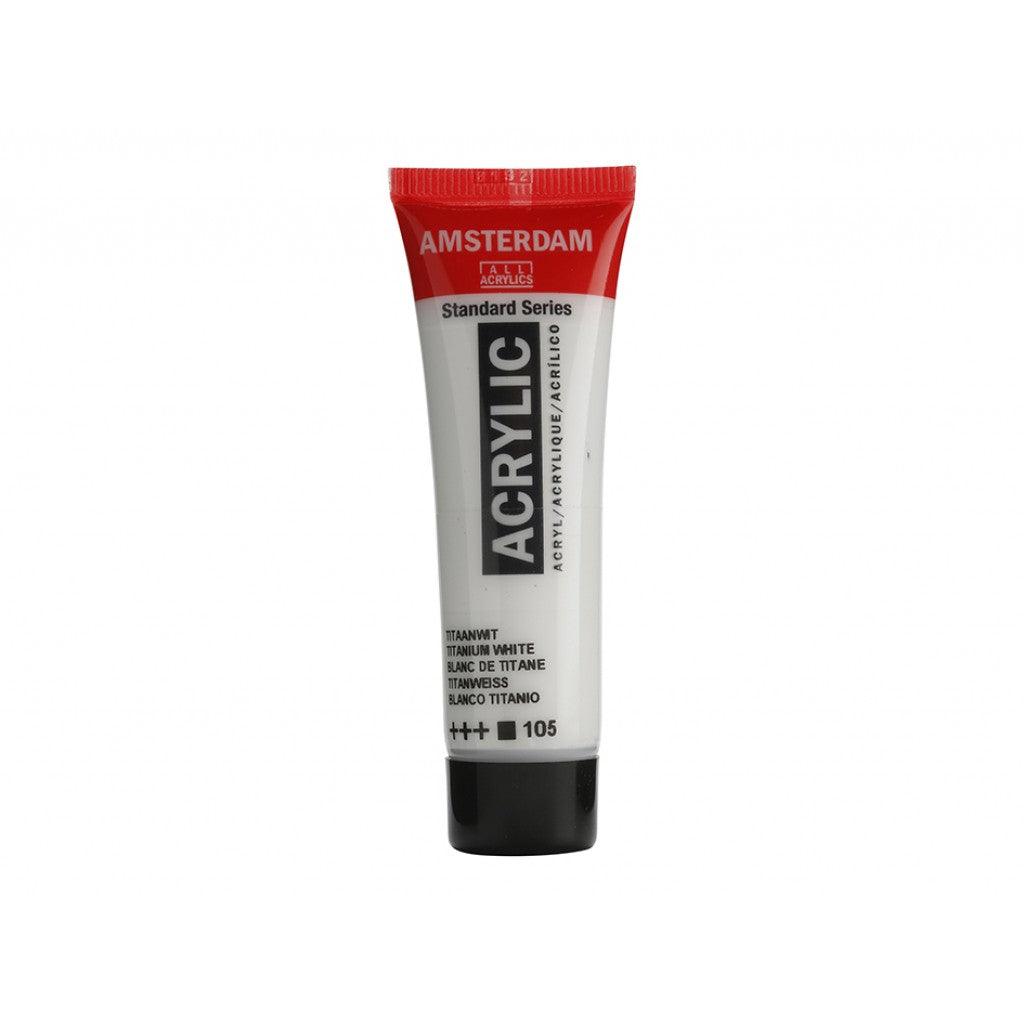 Amsterdam Standard 20ml - 105 Titanium White - HobbyHimmelen