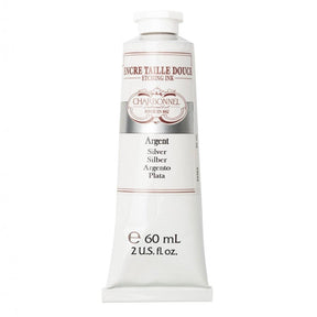 Charbonnel - Etching Ink 60ml - Silver - HobbyHimmelen