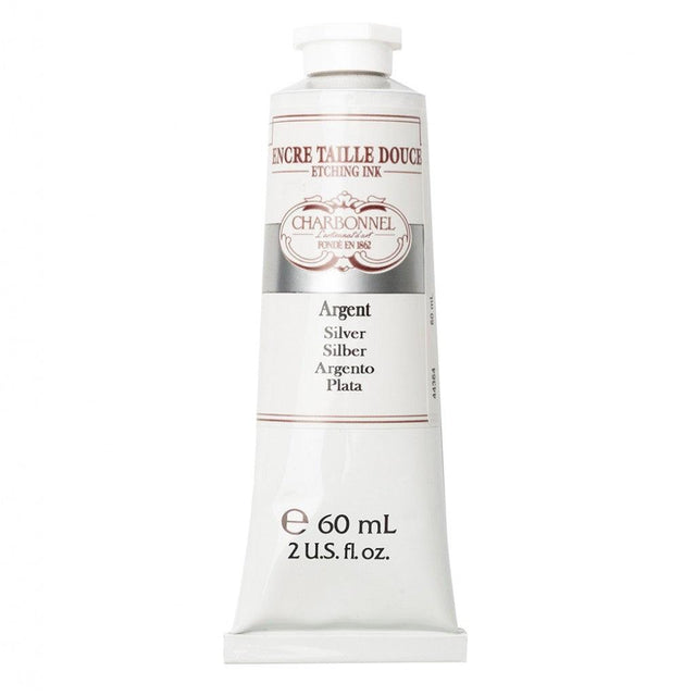 Charbonnel - Etching Ink 60ml - Silver - HobbyHimmelen