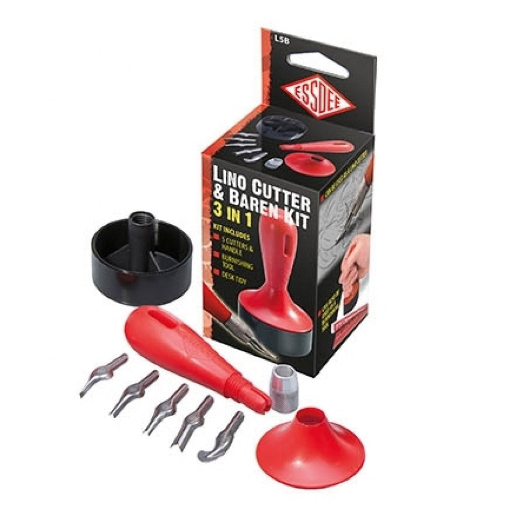 Essdee - 3 in 1 Lino Cutter & Baren Kit