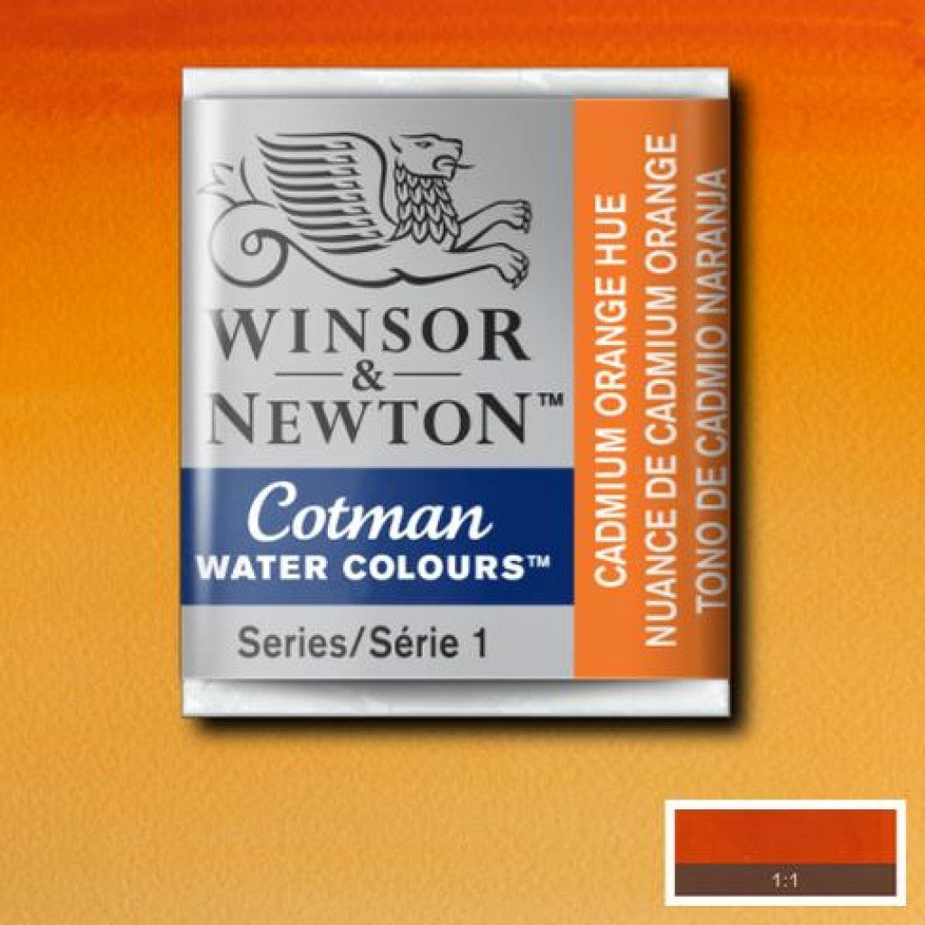 W&N - Cotman Water Colour HP - 090 Cadmium Orange Hue