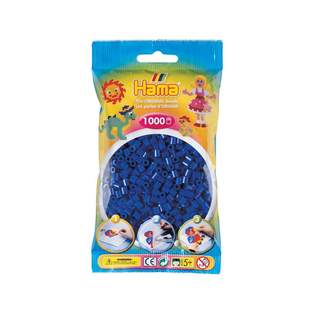Hama Midi, 1000stk - 08 Blå