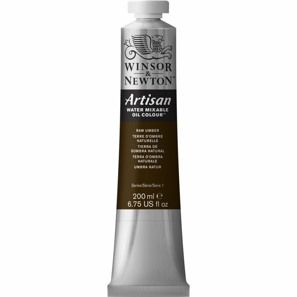 W&N - Artisan Water Mixable Oil 200ml - 554 Raw Umber