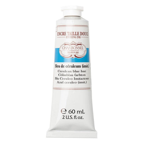 Charbonnel - Etching Ink 60ml - Cerulean Blue - HobbyHimmelen