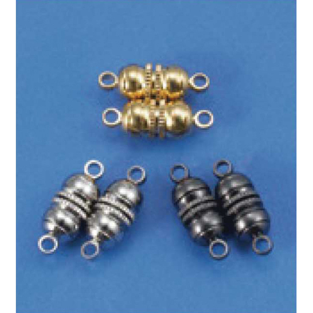 Magnetlås, smykke 10mm 3stk, gullfg.