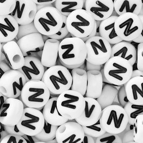 Bokstavperler 50stk. N - HobbyHimmelen