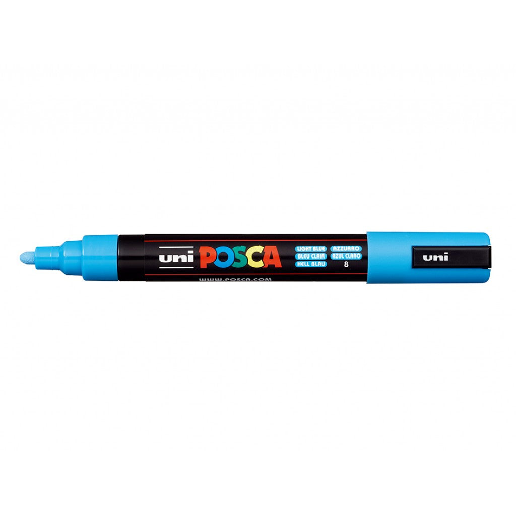 Uni POSCA PC-5M - Medium 1,8-2,5mm - 8 Light Blue