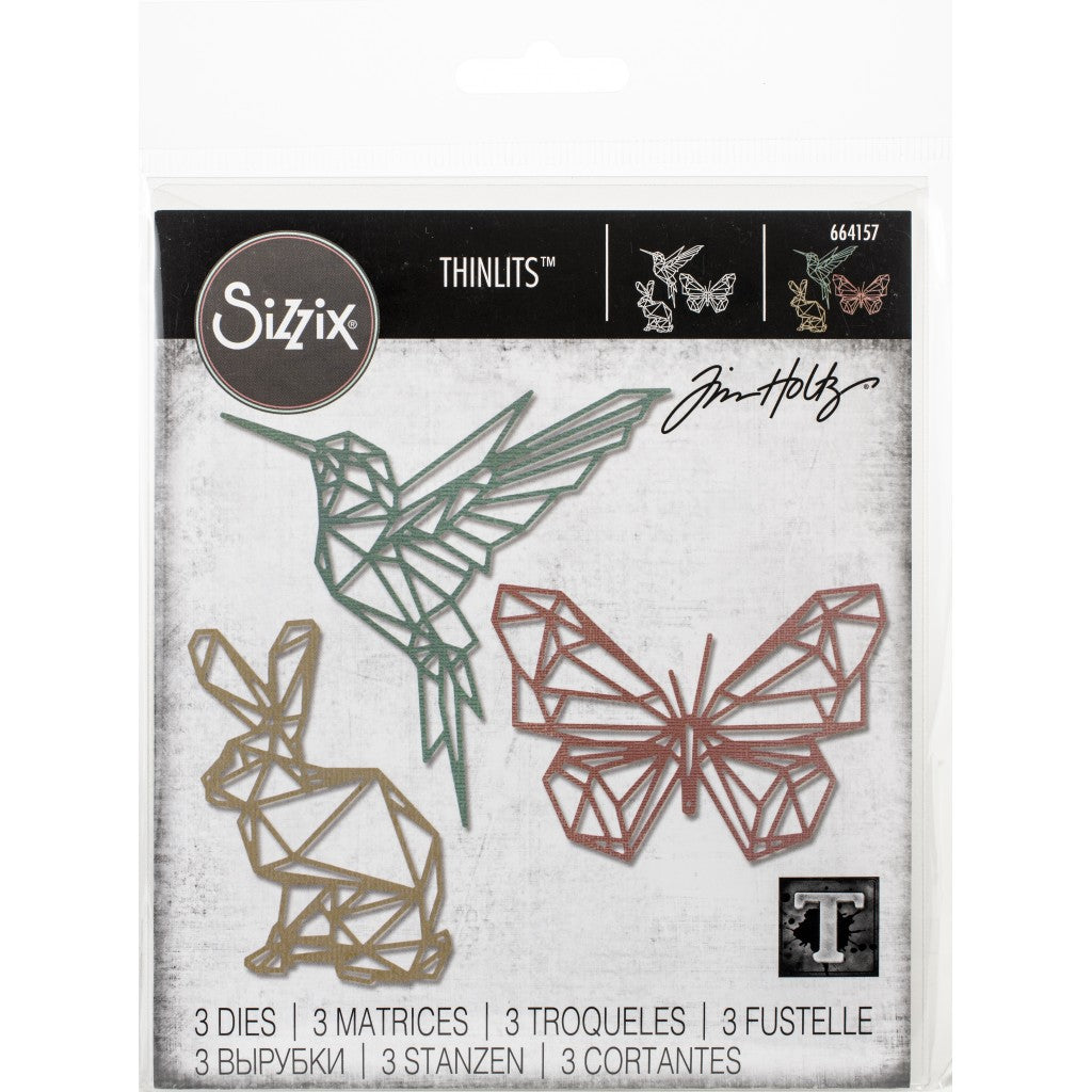 Sizzix Thinlits Dies By Tim Holtz - Geo Springtime