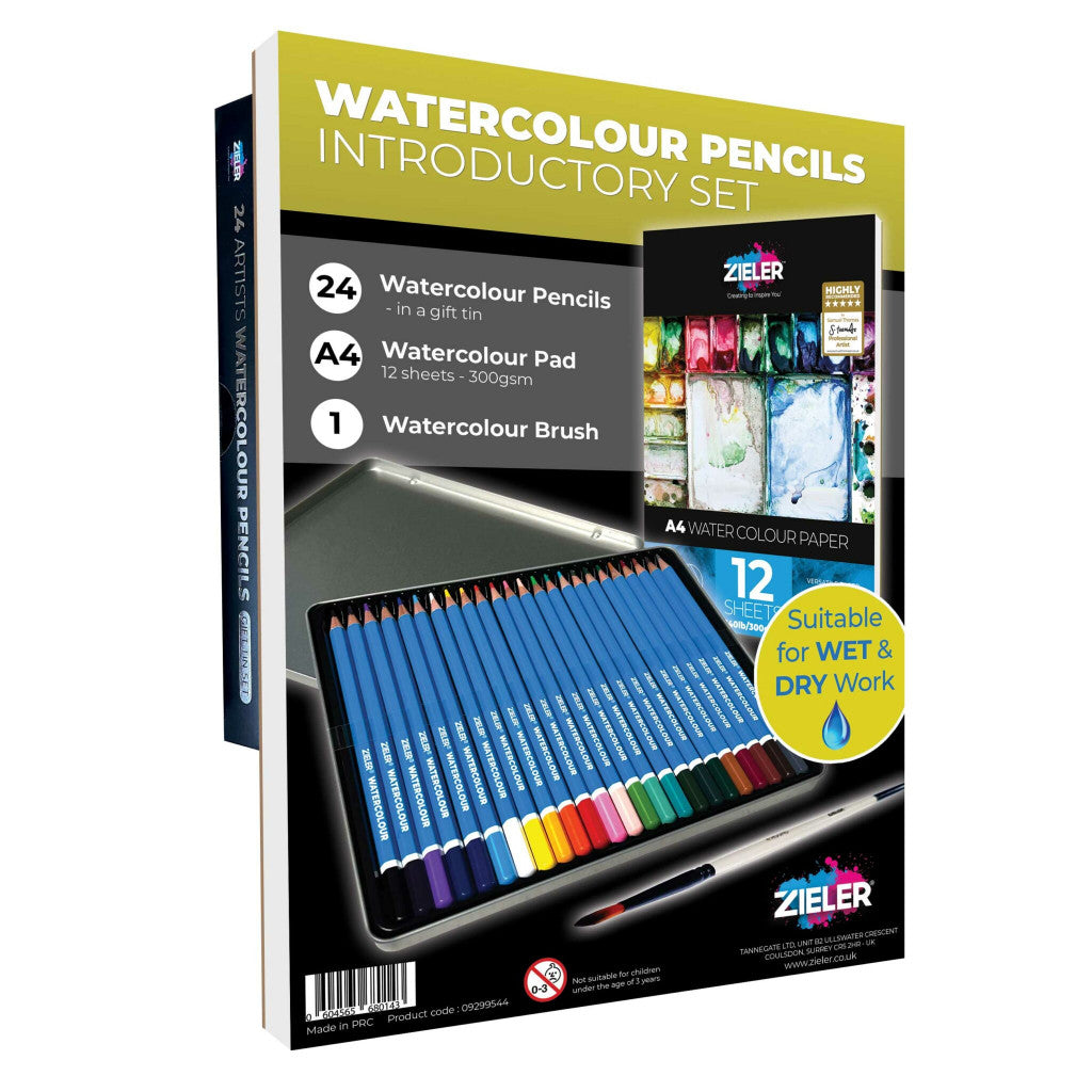 Zieler Tegnesett - Watercolour Pencil Intro Set
