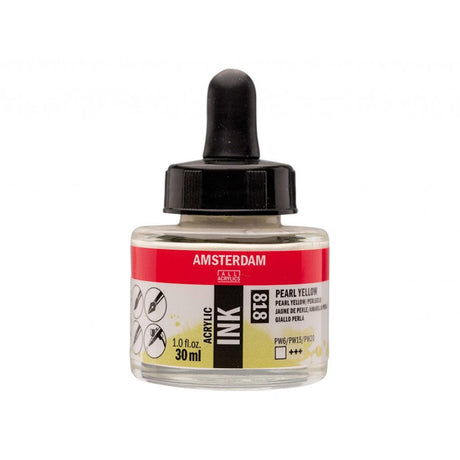 Amsterdam Ink 30ml - 818 Pearl Yellow - HobbyHimmelen